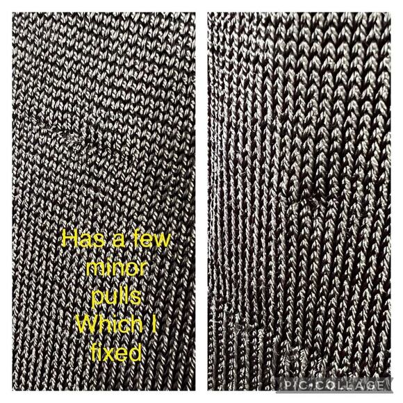 Ann Taylor Black Knit Ribbed Blouse XS - Picture 13 of 13